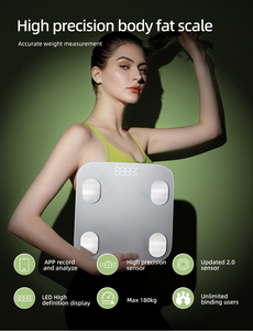 Báscula inteligente única, balanza portátil, báscula electrónica Bluetooth, báscula digital para baño, báscula para el hogar, peso corporal, grasa - Product Image 3