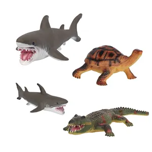 新产品儿童动物毛绒玩具橡胶仿真鱼模型早教玩具