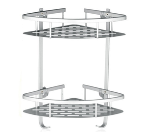 En Aluminium Durable 2 Niveaux <span class=keywords><strong>Étagère</strong></span> de <span class=keywords><strong>Douche</strong></span> Cuisine Panier De Rangement Adhésif D'aspiration <span class=keywords><strong>Étagère</strong></span>s D'<span class=keywords><strong>angle</strong></span> <span class=keywords><strong>Douche</strong></span> Caddy - Product Image 5