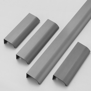 Zwart gouden aluminium meubelgreep |   Minimalistische ronde knop voor kledingkast, kast, lade - Product Image 6