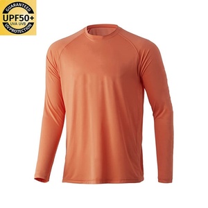 100% Polyester Ice Silk US Size <b>Blank</b> Breathable Upf50+ Mens Women Performance Long Sleeve Fishing Shirt - Product Image 1