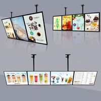Écran d'affichage numérique LCD pour menu, écran publicitaire intérieur pour restaurant, plusieurs tailles, montage au plafond intérieur