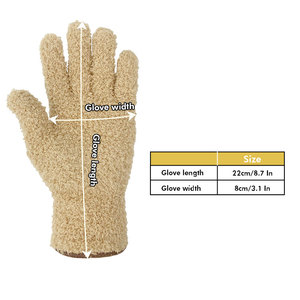 MEJOR Evridwear Guantes de limpieza de polvo de microfibra Guante de limpieza reutilizable para plantas de interior Persianas Muebles y objetos pequeños - Product Image 2