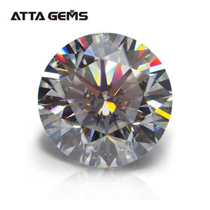 Tamaño pequeño 1mm a 2,5mm <span class=keywords><strong>Moissanite</strong></span> VVS1 DEF Color ronda brillante corte 8 corazón flecha anillo de diamantes sueltos precio por quilate - Product Image 3