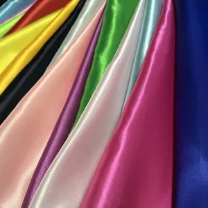 Stretch Satin Twist Fabric Shiny soft 50D*75D Silky Luster 97% polyester 3% Spandex For Fashion Cloth or Printing