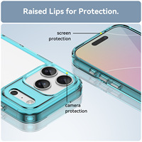 Coque arrière transparente en acrylique rigide pour iPhone 18 Pro Max 17 Air 16 15 Plus 14 13 Pro Max 12, antichoc