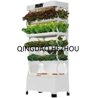 Système hydroponique NFT à LED contrôlé automatiquement HEZHOU HZ-IM3 pour légumes et fleurs - Écologique