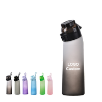 Bouteille d'eau de sport personnalisée 22oz sans BPA en Tritan, à boire directement, pour activités extérieures, avec compartiments pour fruits, en plastique, couvercle étanche