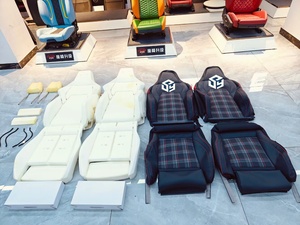 Housse de siège en cuir Nappa, ensemble complet, ajustement universel, housse de siège de voiture de luxe pour <span class=keywords><strong>Volkswagen</strong></span> GTI - Product Image 2