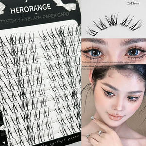 Pestañas de Fibra Reutilizables Estilo Tailandés Irregulares Marca Propia, Banda Súper Suave, Efecto 3D, Seccionales Mixtas, Caja para Realce de Pestañas Naturales - Product Image 2