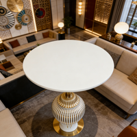 Table d'appoint en céramique pour le salon, table d'appoint en forme de pot à gingembre, table basse en céramique pour la décoration de la maison