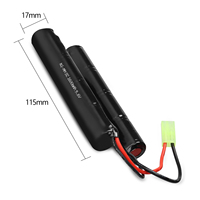 Batterie rechargeable NIMH SC 1600MAH 9.6V pour mini connexion papillon déjeuner pour Airsoft MP5 M4 G36C M110 SR25 M249 M240B M14