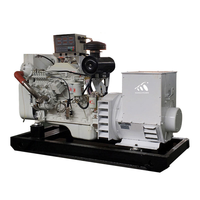 Generator Diesel Marine 80KW Super Silent Open Frame dengan ATS, Heat Exchanger, dan Pompa Air Laut untuk Penggunaan Utama