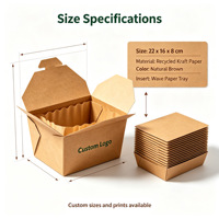 Boîte en papier kraft personnalisée avec insert en carton ondulé, acceptation des commandes d'échantillons, boîte recyclable pour emballage de biscuits, pâtisseries et cadeaux