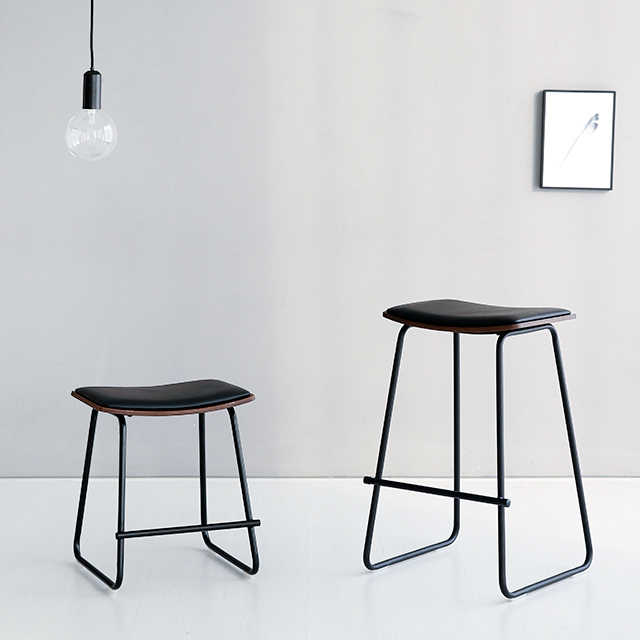 Modern Wrought Iron Bar Stool