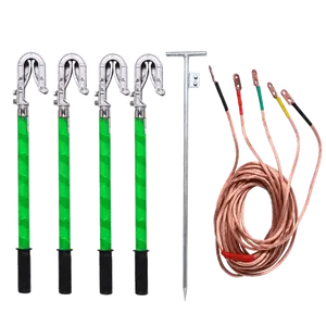 Varilla de puesta a tierra de bajo voltaje de alta calidad 0.4KV con juego de cables de puesta a tierra eléctrica Equipo Cable de tierra No hay revisiones aún