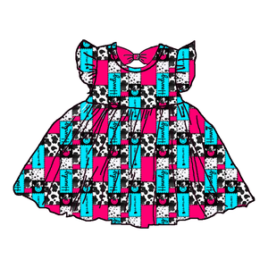 ชุดเดรสเด็กผู้หญิงแขนสั้นลายโบว์<span class=keywords><strong>แม่มด</strong></span>สีชมพูผ้าไหมนมสไตล์ใหม่สำหรับฤดูร้อน ไม่มีขั้นต่ำในการสั่งซื้อ - Product Image 5
