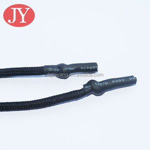 Logo personnalisé en plastique caoutchouc Aglet conseils cordon de serrage Silicone dentelle conseils Dip fin noué fin rembourré cordon de tirage - Product Image 2