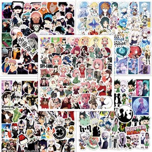 50 Pegatinas <span class=keywords><strong>de</strong></span> PVC Impermeables con Dibujos Animados <span class=keywords><strong>de</strong></span> Anime, con Personajes como Bunny Girl, Luffy, Goku, Dan Da Dan, Jujutsu Kaisen, Uzumaki - Material <span class=keywords><strong>de</strong></span> Papel - Product Image 1