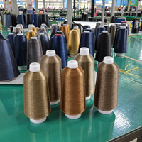High Tenacity Metallic Yarn 150D MS /MHS zebra Lurex Metallic Yarn for Embroidery