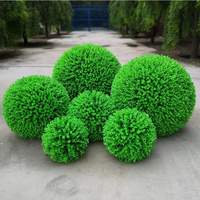 Boule d'herbe artificielle en plastique écologique 18-58 cm pour jardin, balcon, mariage, décoration de fête à domicile, cour, longue durée