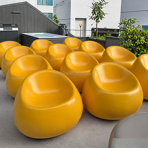 Juego de Mesa y <span class=keywords><strong>Sillas</strong></span> de Jardín HCM 105, Estilo Gumball, Resistente, para Exteriores, Hotel, Patio, Silla de Descanso Moderna para Villa, Apartamento, Oficina - Product Image 2