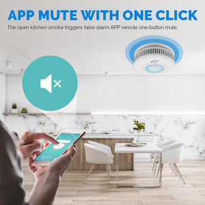 Accueil Tuya Smart App Control <span class=keywords><strong>Détecteur</strong></span> <span class=keywords><strong>de</strong></span> <span class=keywords><strong>fumée</strong></span> intelligent CE EN14604 approuvé Wifi <span class=keywords><strong>Détecteur</strong></span> <span class=keywords><strong>de</strong></span> <span class=keywords><strong>fumée</strong></span> photoélectrique - Product Image 5