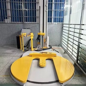 M Type Stretch Film Wrapping Machine Turntable <b>Pallet</b> Wrapper Pre-stretch Film <b>Pallet</b> Packaging Equipment - Product Image 6