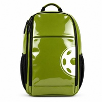 Sac à dos de pickleball en PVC avec logo personnalisé, compartiment à chaussures, poche pour balles, grande capacité, sac de rangement pour équipement sportif