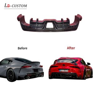 Convient pour la modification et l'amélioration de la <span class=keywords><strong>Toyota</strong></span> GR Supra A90, lèvre arrière, pare-chocs arrière et aileron arrière en fibre de carbone de style TO. - Product Image 6