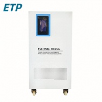 Stabilisateur de tension automatique triphasé AC 10 kVA, sortie 260-450 V, 380 V, avec technologie SVC en cuivre