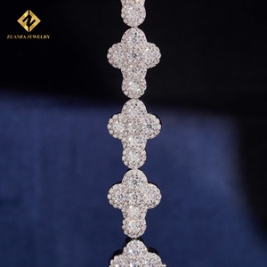 ZUANFA JEWELRY Pulsera de Diamantes Cultivados en Laboratorio en Oro Blanco para Mujer, Corte Brillante Redondo, Certificado IGI, Joyería de Lujo para Bodas - Product Image 4