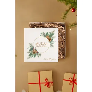 Personalized <b>Empty</b> Christmas Design <b>Gift</b> <b>Box</b> with Name 1 Piece Holiday Ornament Supply - Product Image 1