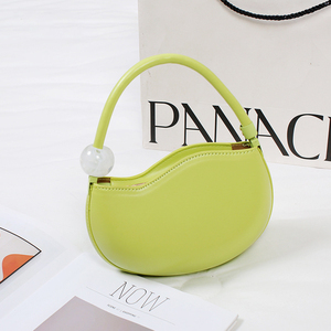 IStapromo Gifts High Quality PU Women's Shoulder Crossbody <b>Bag</b> New Candy Color Fashionable Bead Design Daily Leisure Beach - Product Image 5