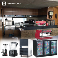 Équipement à café Shinelong Bangladesh, comptoir de bar en acier inoxydable, machine à café