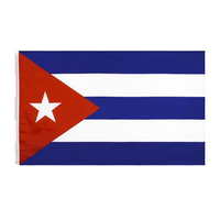 Ensemble d'accessoires de haute qualité pour la célébration d'événements sportifs personnalisés à Cuba, décorations à thème drapeau national, motifs pour supporters, accessoires de cheering