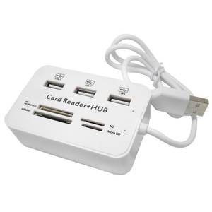 Hub lecteur de cartes USB 3.0 multi-en-1 avec fentes SD, Micro SD, MS, <span class=keywords><strong>M2</strong></span> pour ordinateur portable et PC - Product Image 1