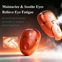 Masseur oculaire portable rechargeable avec brume atomisante, compresse chaude à 3 niveaux, appareil de soin des yeux pour soulager la fatigue oculaire et les yeux secs