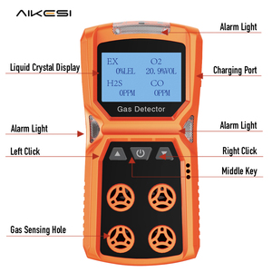 เครื่องวิเคราะห์คุณภาพอากาศ Aikesi Adks-4 เครื่องวัดความชื้นในอากาศแบบพกพา เครื่องตรวจจับก๊าซคาร์บอนมอนอกไซด์ อุปกรณ์ตรวจสอบอากาศ เครื่องตรวจจับก๊าซที่ติดไฟได้ - Product Image 2