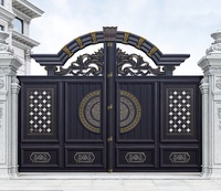 Dernière porte principale en acier forgé pour maison moderne Conceptions élégantes de porte principale de temple en fer forgé Conception de porte principale Décorative