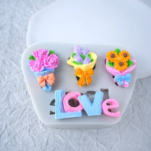 Molde de Silicona Creativo UNIMOUND con Forma Irregular para el Día de San Valentín, Decoración para Hornear, Apto para Horno/Congelador/Lavavajillas, Crema - Product Image 2