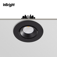 8W IP65 Anti-Glare LED Spot Moderne Commercial Hôtel Utilisation Noir Encastré Étanche Plafond LED Projecteur Intégré pour Intérieur