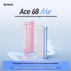 MCHOSE ACE68 Air Magnetic Switch Clavier Mécanique 0.01RT 8K 128K 0.1MS Faible Latence 0 <span class=keywords><strong>Dead</strong></span> Zone Gamer Clavier Personnalisé - Product Image 2
