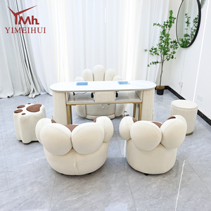 Juego <span class=keywords><strong>de</strong></span> Mesa <span class=keywords><strong>de</strong></span> Manicura Profesional <span class=keywords><strong>para</strong></span> Salón <span class=keywords><strong>de</strong></span> Belleza con Cubierta <span class=keywords><strong>de</strong></span> Mármol Blanco y Silla, Mesa Técnica <span class=keywords><strong>para</strong></span> Uñas sin Fugas <span class=keywords><strong>de</strong></span> Polvo con Almacenamiento - Product Image 5
