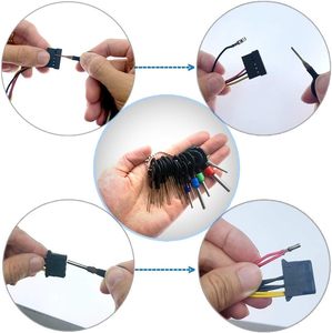 76pcs Thiết bị đầu cuối <span class=keywords><strong>ejector</strong></span> <span class=keywords><strong>Kit</strong></span> Pin extractor công cụ thiết lập phát hành dây điện nối puller sửa chữa Key loại bỏ công cụ - Product Image 3