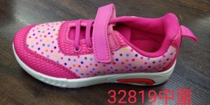 Girls Polka Dot Mesh Casual <b>Shoes</b> <b>Hook</b> Loop Closure Breathable Walking <b>Shoes</b> Size 4-6Y Rosa Spring Autumn EVA Midsole Rubber - Product Image 3