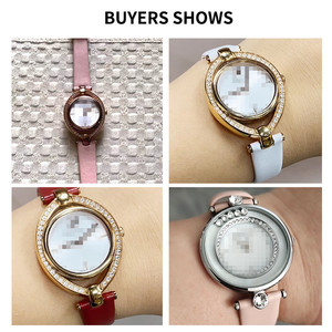 สายนาฬิกาหนังแท้แฟชั่นหรูหราแบบกำหนดเอง JYD S887 OEM ODM 1:1 รุ่นเดียวกับของแท้ สำหรับนาฬิกา <span class=keywords><strong>Swarovski</strong></span> - Product Image 3