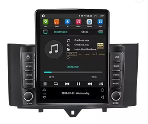 Lecteur DVD de voiture style Tesla 4+64G, vidéo de voiture pour Benz Smart Fortwo 2011-2015, WIFI, autoradio FM RDS, Carplay, BT, stéréo 4G LTE - Product Image 4