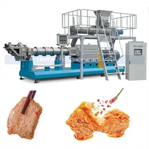 Máquina de extrusión de carne de soja, máquina de fabricación de carne de soja a pequeña escala