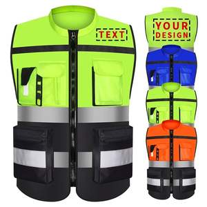 Vente en gros gilet de sécurité réfléchissant personnalisé haute visibilité vêtements de travail de sécurité OEM fournisseur en vrac vêtements de protection pour la circulation - Product Image 1